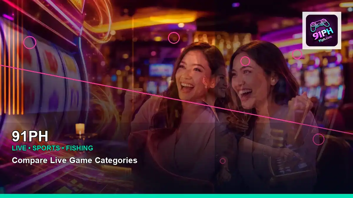 91PH right-diagonal neon jackpot slot games highlighting mobile-friendly casino play