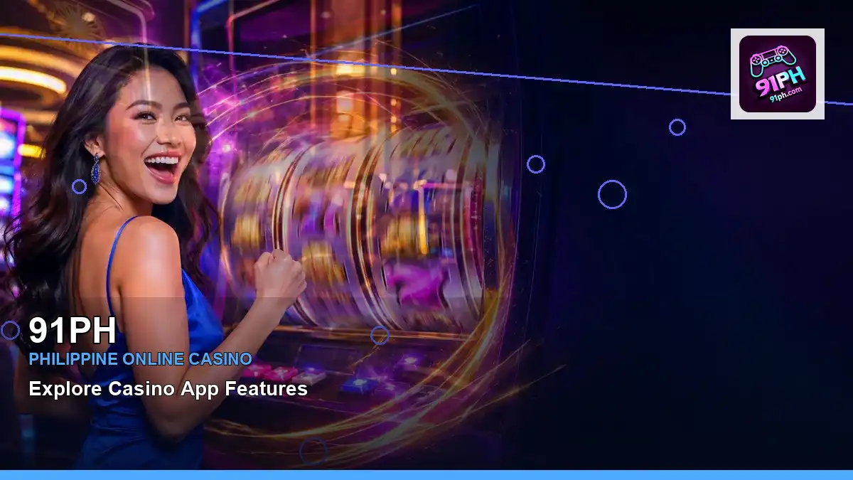 91PH night online slot games in a left-framed scene for the 91PH brand search, casino access, games, account help and safer