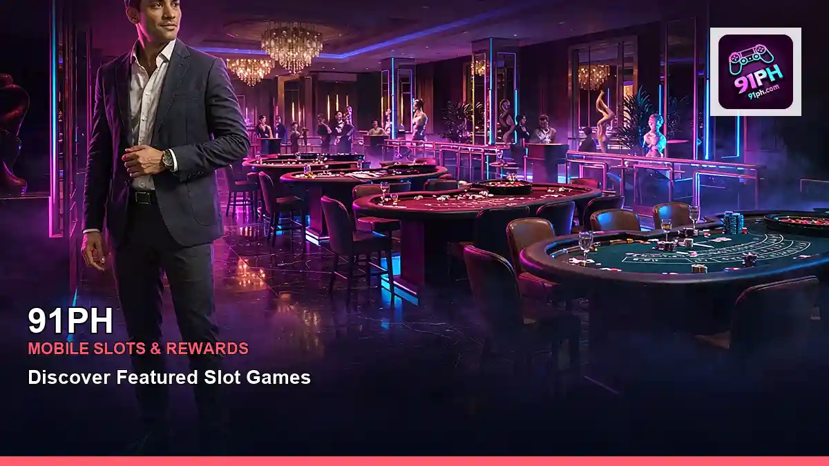 91PH high-energy live casino table games in a wide floor layout for Philippine players